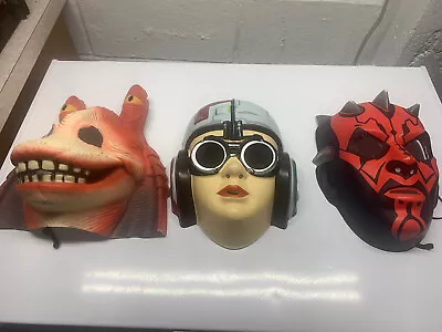 Star Wars Halloween Masks Lot Of 3 • £24.10