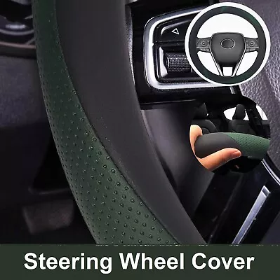 Universal Car Steering Wheel Cover Anti Slip Comfortable Leather Protection Ring • $23.99