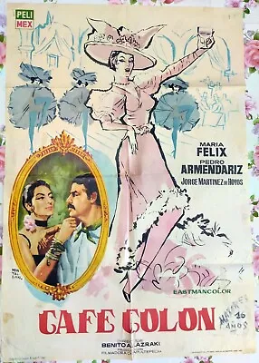 MARIA FELIX  CAFE COLON   Original Spanish Movie Poster • $19.99