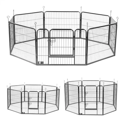 £13.95 • Buy 8 Panel Heavy Duty Pet Playpen Cage For Dog Rabbit Metal Run Fence Enclosure