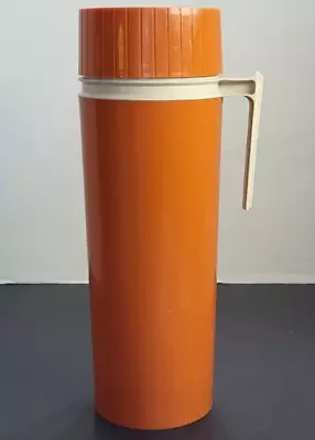 Thermos Quart Size Model 7402 King Seeley Vacuum Jar Brand Hot & Cold Orange Vtg • $12.99