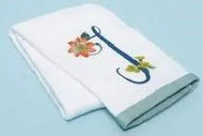 1 MONOGRAM PRINTED KITCHEN TOWEL (17 X28 )100% Cotton FLOWERS & LETTER JFinola • $7.99