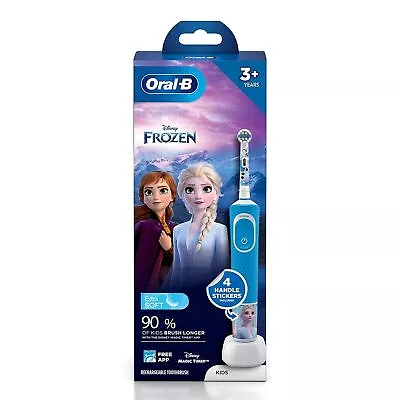 Oral B Kids Electric Rechargeable Toothbrush Featuring Frozen Characters 1pc • $63.57