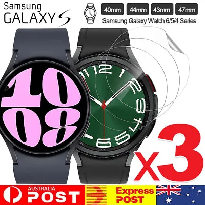 3Pcs For Samsung Galaxy Watch Series 6 5 4 40mm 44mm Screen Protector Cover Case • $4.99