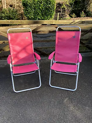 Two Lafuma Folding Deck Chairs • £60