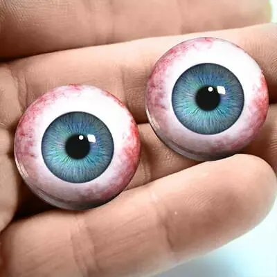 £10.57 • Buy Baby Blue Glass Human Doll Eyes Realistic Eyeballs 20mm