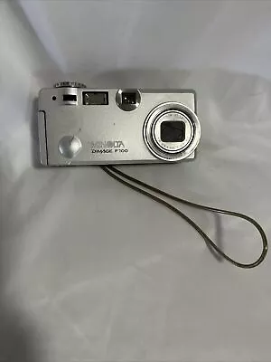 Minolta Dimage F100 Digital Camera 4.0 Mega Pixals Silver WORKING • $28