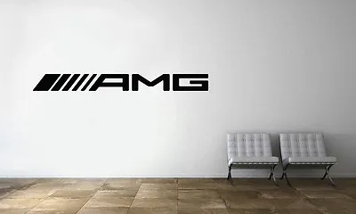 Mercedes-Benz AMG Logo Wall Decal Sport Racing Car Decor Art Mural Vinyl Sticker • $69.95