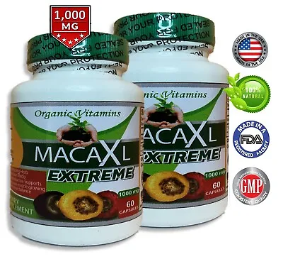 Organically Grown Maca Root Energy  Libido Memory Supplement Unisex 120 • $15.99