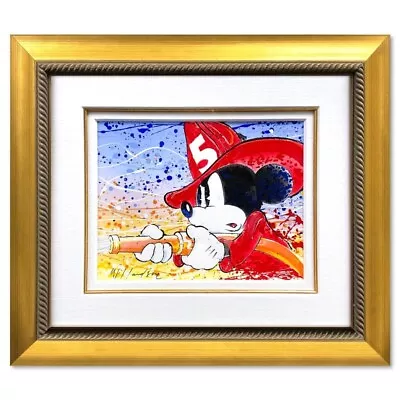 David Willardson Mickey Mouse Firefighter  Number 5  Hand Signed Disney Framed • $879