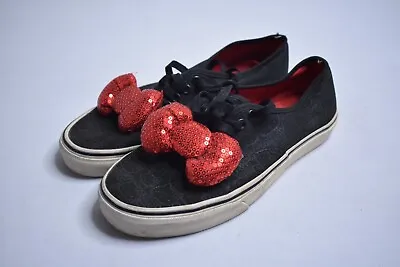 Rare VANS X HELLO KITTY AUTHENTIC (BLACK/BOW) SHOES (MEN 7/WOMEN 8.50) • $24.99