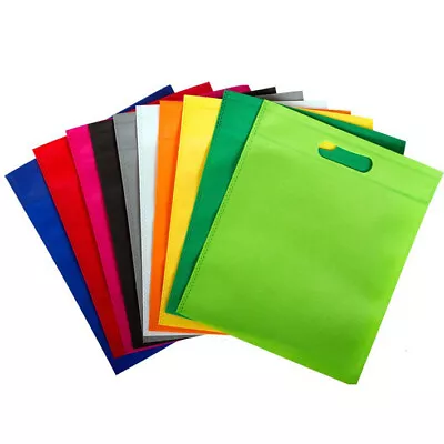 £34.49 • Buy 100 X Grey Coloured 40x30cm Non Woven Bags With Carry Handles
