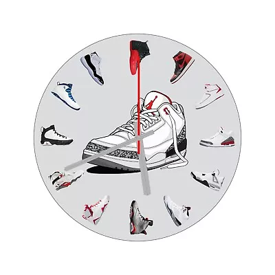 Sneaker Air Jordan 1 Wall Clock Michael Jordan Wall Clock NBA23 Fan Home Decor • $36.90