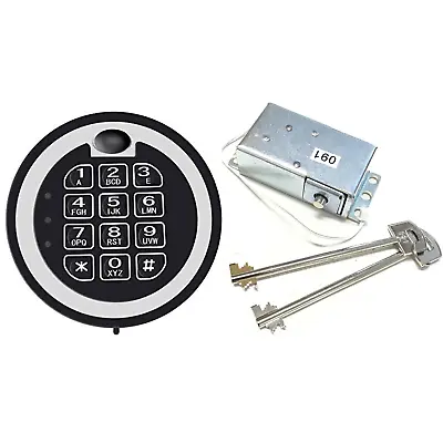 Replace Mesa MSL 500 Safe Lock Solenoid With 2 Override Keys Electronic Lock • $99.32