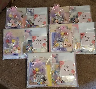 Craft Packs - Cards Paper Die Cut Decoupage Stickers & Lots More Price Per Pk • £22