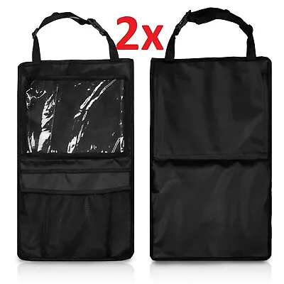 2 Pcs Back Seat Organiser Car Hanging Pouch Tidy Bag Boot Travel Kid Pet Storage • $10.45