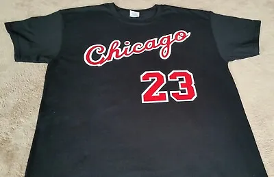 Chicago Bulls Michael Jordan Rookie Year Vtg Style T-shirt - Black/Red Shirt • $21.99