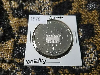 $34.99 • Buy Austria 100 Schilling 1974 Silver Proof - 1976 Innsbruck Olympics
