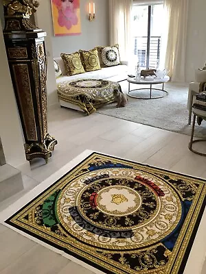 £246.39 • Buy Versace Heavy Velvet Upholstery Panel 55”55” Home Goods Furniture Curtains