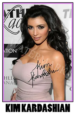 Kim Kardashian Signed 12x18 Inch Photograph Poster - Top Quality • $28.95