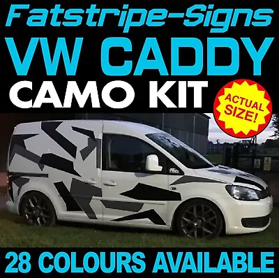 To Fit VW CADDY CAMO GRAPHICS STICKERS STRIPES DECALS DAY VAN R LINE VDUB • $205.34