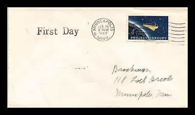 Us Cover Project Mercury Man In Space Fdc Scott 1193 Sealed • $0.01