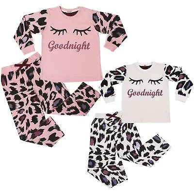 Kids Girls Pyjamas Children PJs 2 Piece Soft Sleepwear Loungewear Set 2-13 Years • £9.99