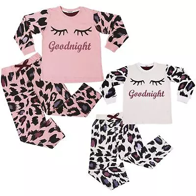 Kids Girls Pyjamas Children PJs 2 Piece Soft Sleepwear Loungewear Set 2-13 Years • £12.99