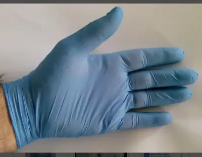 Medium Nitrile Sterile Blue Examination Gloves Latex And Powder Free Exp Dec 23 • £2.50