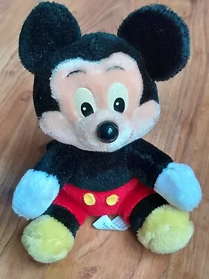 Vintage Mickey Mouse Soft Toy Plush Walt Disney World 15cm Collectable Teddy  • £1.99