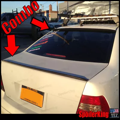 $134.25 • Buy (284R/244L) Fits: VW Jetta IV 1999-05 4dr Rear Trunk Lip Wing & Roof Spoiler MK4
