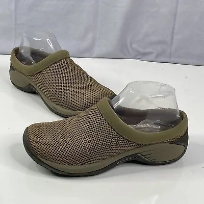 Merrell Encore Breeze 2 Mocs Womens Sz 6.5M Deep Tan Mesh Slip-On Loafers Mules • $22.49