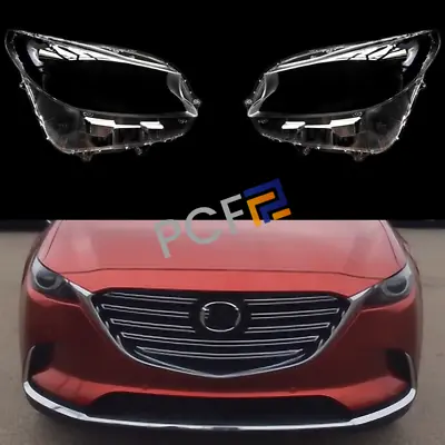 For Mazda CX-9 2016-2024 Clear Headlight Lens Housing Shell Cover Left+Right • $249.59