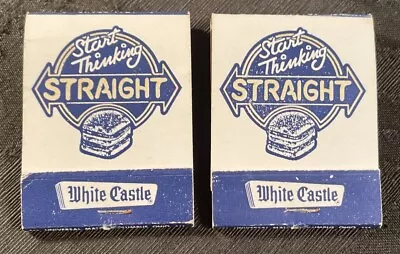 Lot Of 2 Vintage White Castle Hamburger Restaurant Matchbooks • $9.99