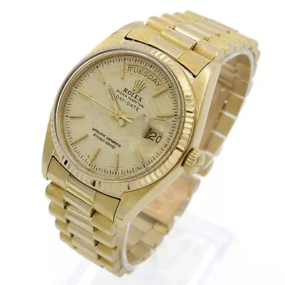 Rolex OP Day-Date President Ref 1803 18k Gold 7.25  36mm Watch #W75814-1 • $8200