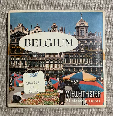 View-Master BELGIUM B188 - 3 Reel Set + Booklet • $17