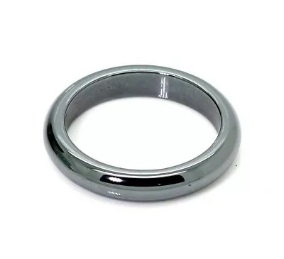 Real Non Magnetic Black Hematite Healing Basic Ring Band • $7.85