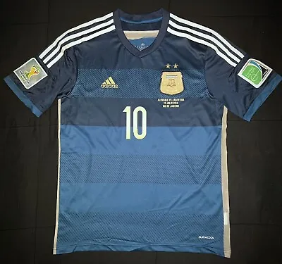 Men’s L -  2014 World Cup Final Argentina Lionel Messi Away Jersey • $70