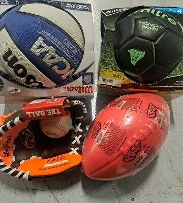 Lot Of POOF Pro Mini Foam Football-BRAND NEW- Needs Inflation  • $45