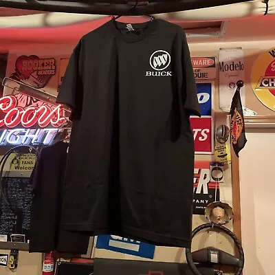 $21.95 • Buy BUICK Tri Shield Circle Logo Black T-Shirt HOTROD V6 GM Grand National Regal 455