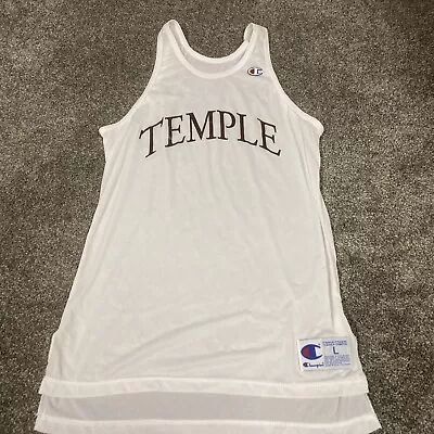 Vintage USA Temple University Champion Tank Top 80s 90s Made In USA Size Large • $49.98