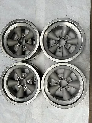 Vintage ET 15x6 5 Spoke Torque Thrust Style Mag Wheels Chevy GM Corvette Impala • $899.99