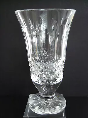 Waterford Crystal Glass Vase Lismore Pattern With Original Label 7 Inches Tall • $34.95