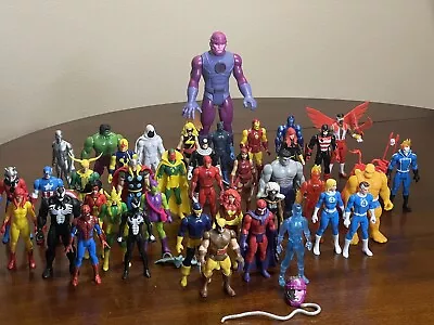 Marvel Legends 3.75 Retro Collection Lot Of 39 Loose 5POA Sentinel Ghost Rider • $275