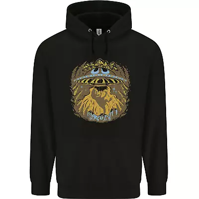 £19.99 • Buy Dinosaur Abduction Aliens UFO T-Rex Mens 80% Cotton Hoodie