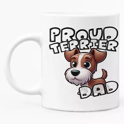 Proud Terrier Dad - Jack Russell Dog Father Mug • £10.99