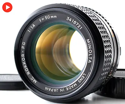 Tested [MINT] Minolta MC ROKKOR-PG 50mm F1.4 Standard MF Prime Lens From JAPAN • $99.99