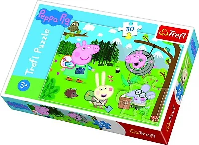 £6.99 • Buy Trefl 30 Piece Kids Peppa Pig Forest Expidition Big Pieces Floor Jigsaw Puzzle