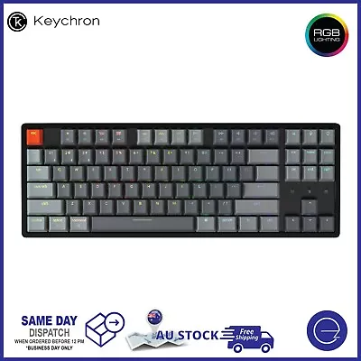 Keychron K8 Bluetooth TKL Keyboard Hot-swappable Gateron RGB Backlit Alum Frame • $129