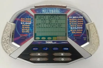 £9.91 • Buy Vintage WHO WANTS TO BE A MILLIONAIRE Handheld Game By TIGER 2000 - Works Great